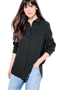 Mušelínová dámská košile Cecil 344590 dark khaki