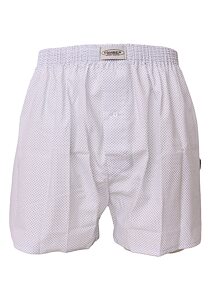 Pánské popelínové trenýrky Climber 3100C89 bílo-navy vzor