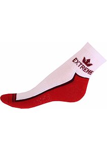 Ponožky Gapo Fit Extreme bíločervená