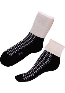 Ponožky Matex 657 Kája - čiernobiela