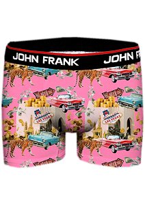 Boxerky pro muže s barevným potiskem John Frank 333 Hawaii