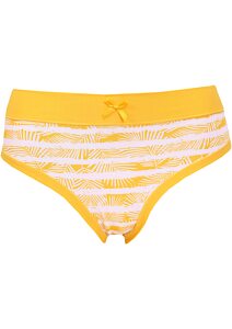 Dámské kalhotky Andrie s širokým lemem v pase PS 2913 žluté