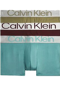 Boxerky Calvin Klein Low Rise Trunk 3 pack Reconsidered Steel NB3074A GIB