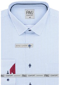 Pánská košile AMJ Comfort Slim Fit VDSBR 1319 sv.modrá
