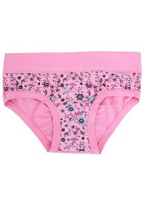 Bavlněné kalhotky s květinami Emy Bimba B2711 pink