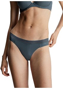 Dámská tanga Calvin Klein QF6307E dark slate