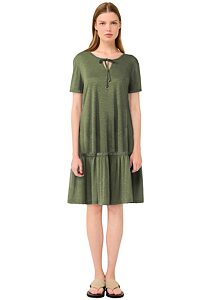 Dámské letní šaty z viskózy Vamp 22500 green olive