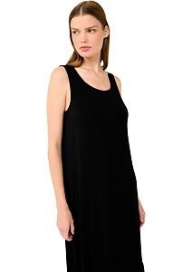 Dámské letní maxi šaty na ramínka Vamp 22512 black