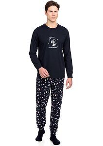 Vamp! dlouhé pyžamo pro muže 15645 blue