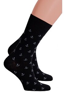 Pánské společenské ponožky Steven 167056 černá