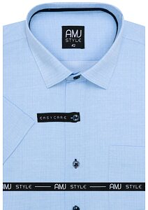 Pánska košeľa s krátkym rukávom AMJ Style VKR 1234 sv.modrá