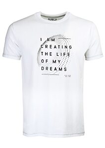 Bílé pánské tričko PakoJeans Dream