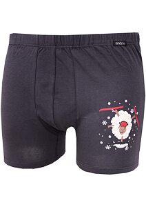 Boxerky s vtipným obrázkem pro muže Andrie PS 5690 grafit