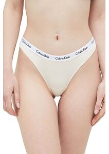 Tanga Calvin Klein QD3587E smetanové