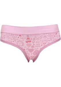 Pohodlné dámské kalhotky Lovely Girl 6002 sv. růžové