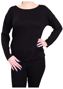Tričko pro ženy s dlouhým rukávem Pleas 180779 černá