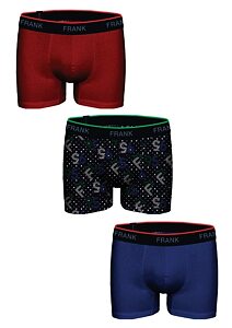 Pánské boxerky John Frank JF3BRS01 3 pack multicolor