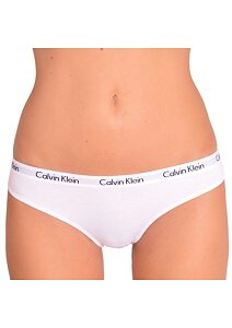 Bílé spodní kalhotky Calvin Klein QD3588E