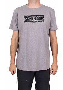 Pánske tričko pre neformálne príležitosť Scharf SFL 21057 sivé