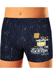 Pánské boxerky s potiskem Andrie PS 5588 navy