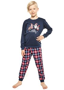 Chlapčenské pyžamo Cornette Kids Gnomes navy