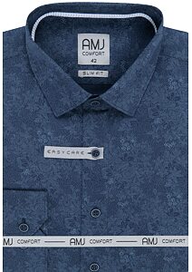 Elegantná pánska košeľa AMJ Comfort Slim Fit VDSBR 1221