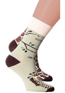 Pánske vzorované ponožky More 46079 žirafa