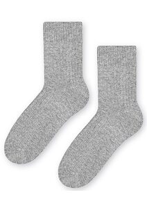 Vlněné dámské ponožky Steven 28093 šedé