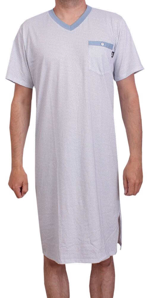 Elegantní pánská noční košile Pleas 179768 bílá