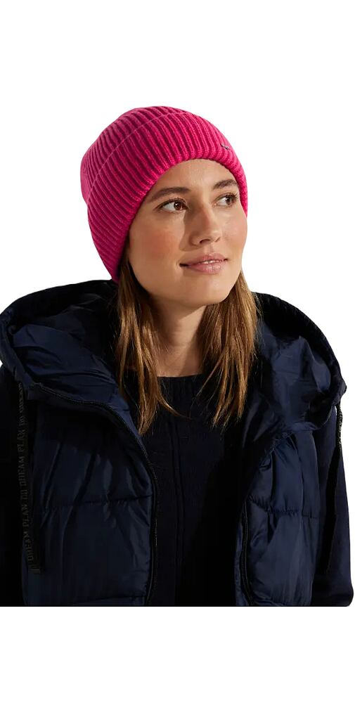 Dámská čepice v žebrovém úpletu 572238 cosy coral