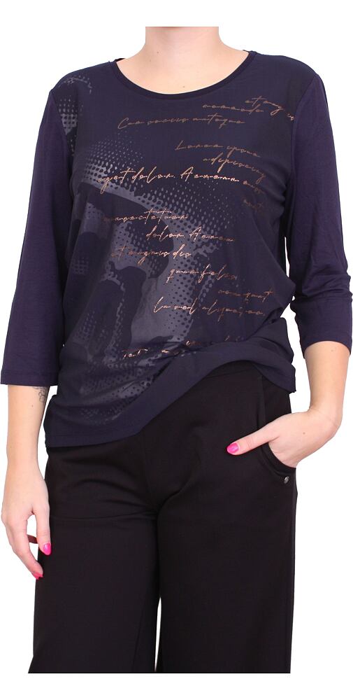 Elegantní dámské tričko Kenny S. 671054 navy