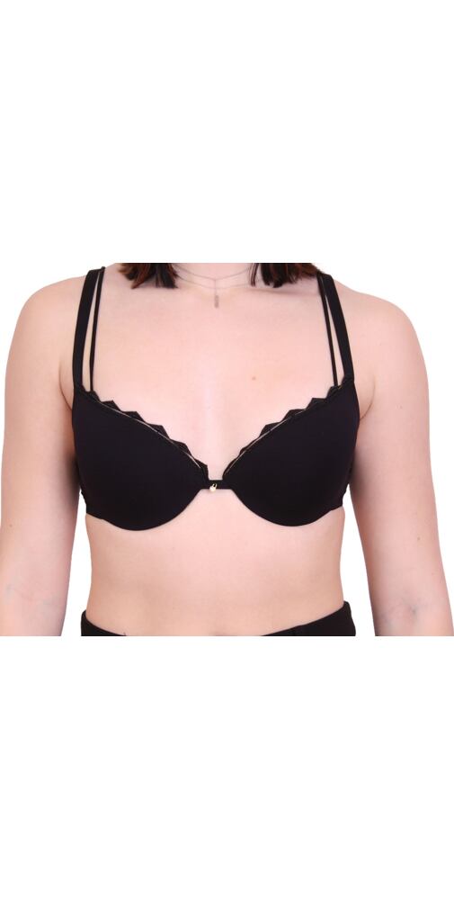 Push-up podprsenka s krajkou Leilieve Brigitta M7101 černá