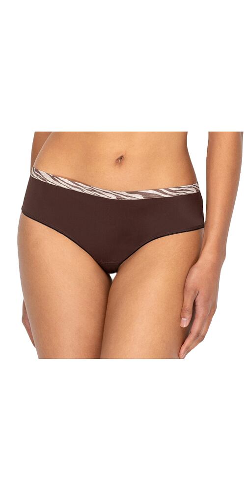 Dámské brazilky laserem střižené Timo 102852 dark chocolate