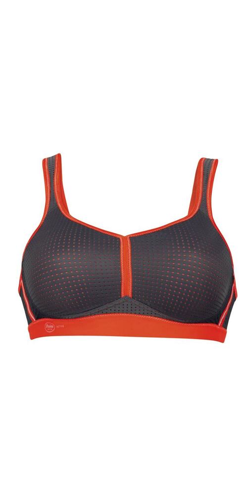 Sportovní podprsenka Anita 5566 antracit-orange