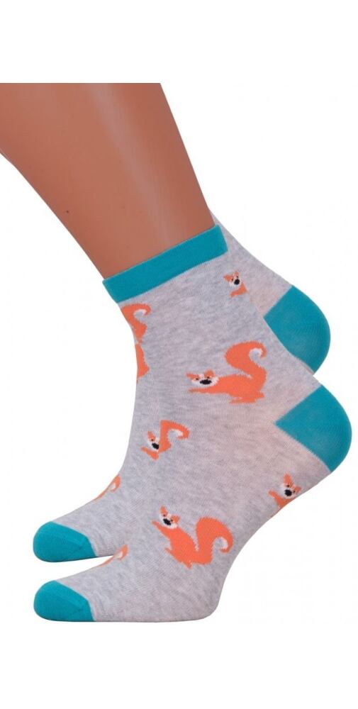 Dámské ponožky More 104078 šedá veverka