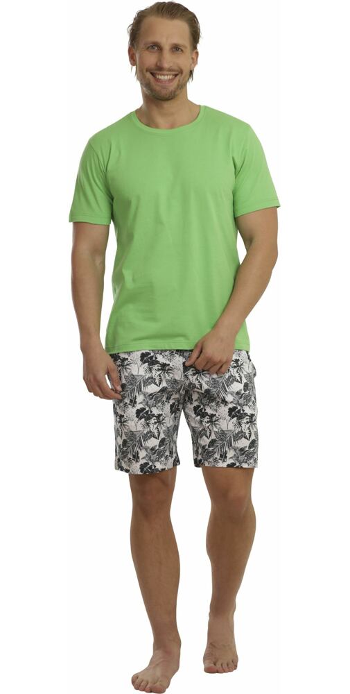 Bavlněné pánské pyžamo Pleas 175141 zelené