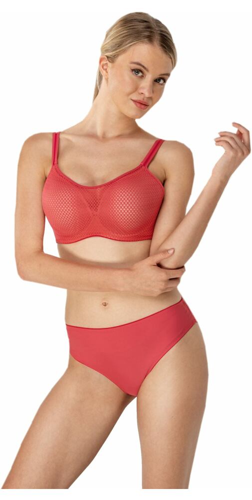 Jemně vyztužená podprsenka Beauty Bra Timo 042761 červená