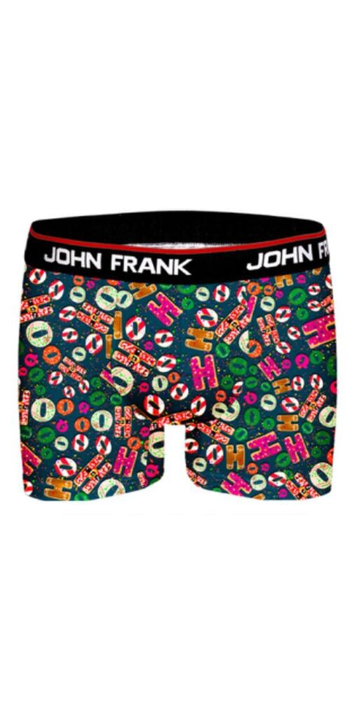Boxerky pro muže John Frank z dárkové edice JFBD32Ch HoHoCookies
