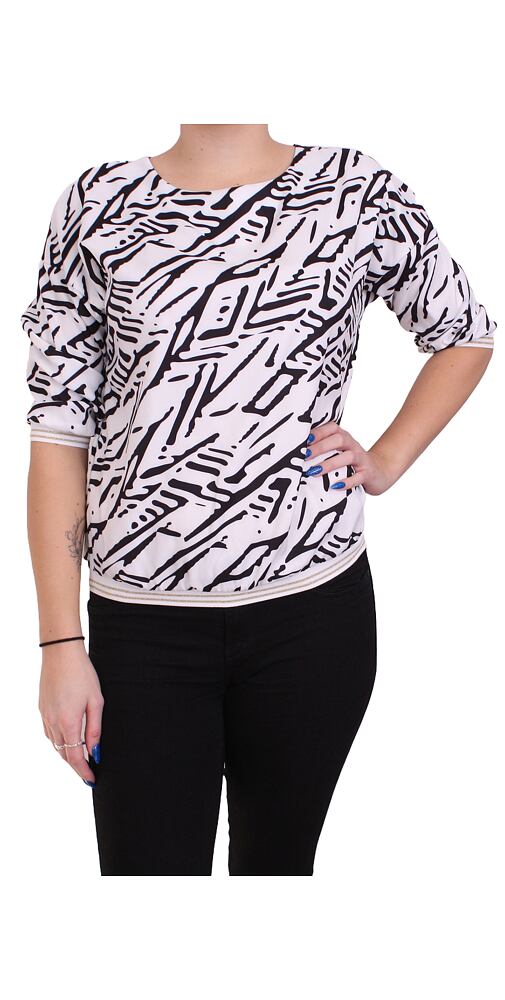 Designová halenka M. Hajdan 1186 černobílý