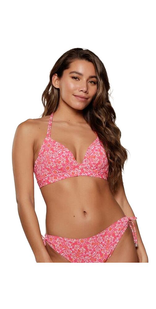 Dámské vyztužené bikiny LingaDore 7708TB/SB hot pink paisley