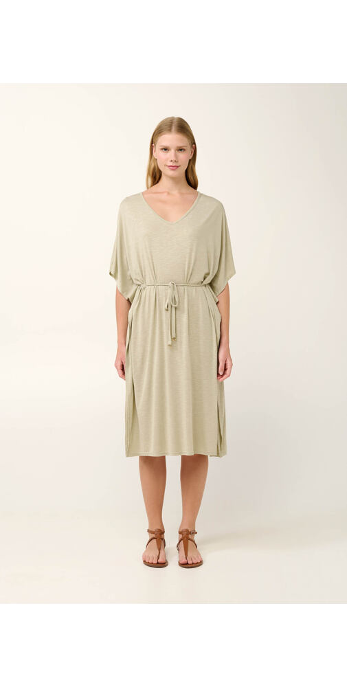 Viskózový letní kaftan Vamp Flama 22887 beige spray
