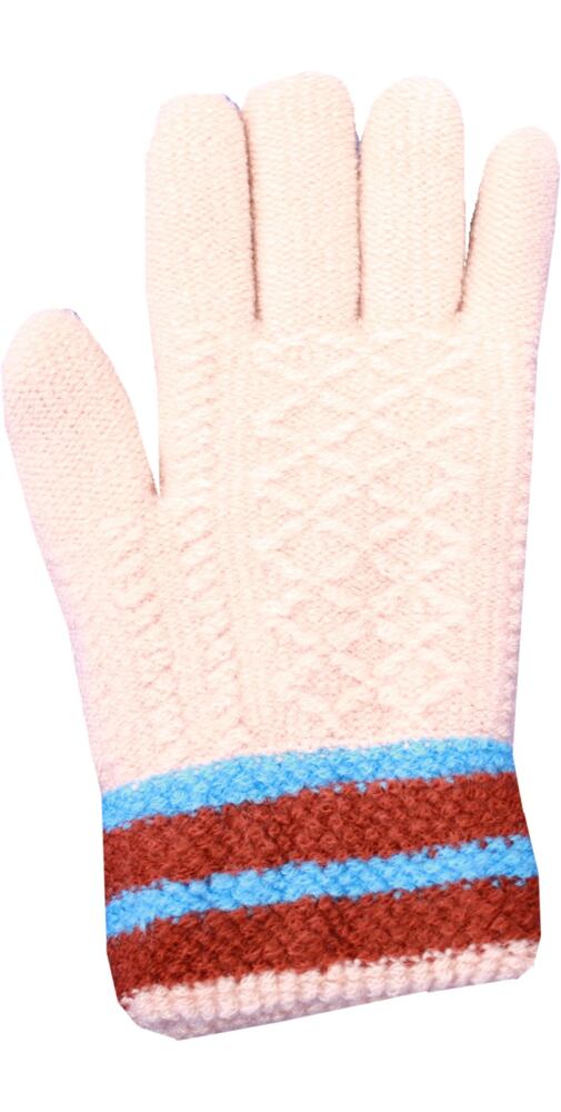 Béžové prstové rukavice