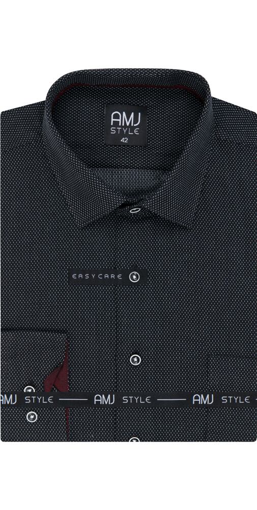 Moderní pánská košile AMJ Style VDR 1171 černobílá