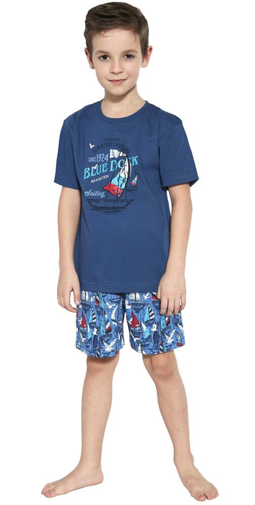 Chlapecké pyžamo Cornette Young Blue Dock jeans