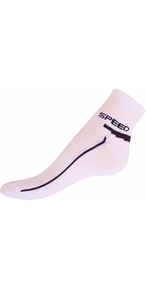 Ponožky Gapo Fit Speed bílofialová