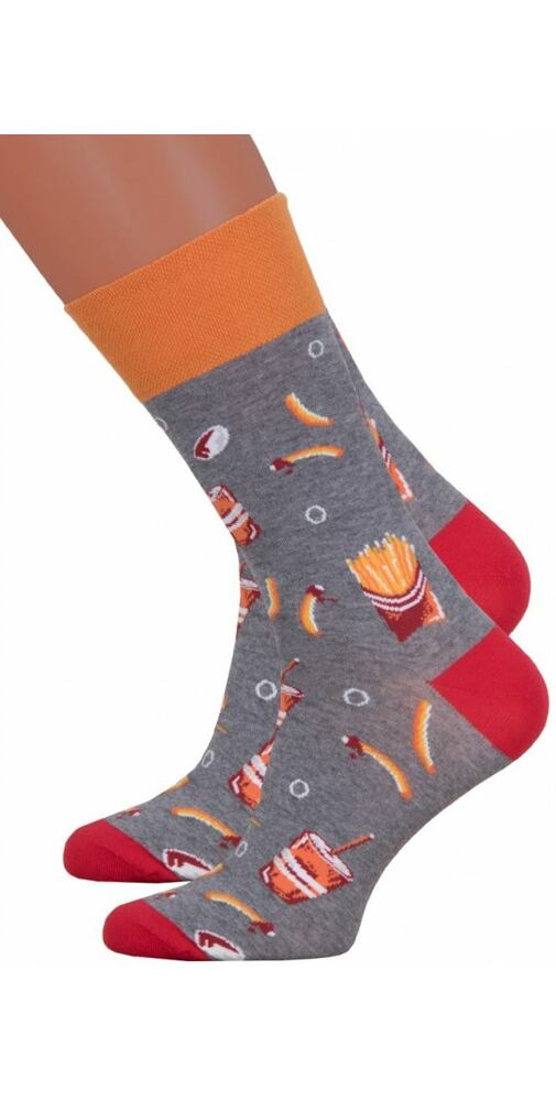 Dámské ponožky More 134078 šedé hranolky