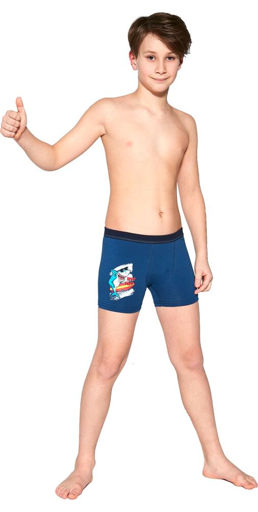 Chlapecké boxerky Cornette Young Surf 3 tm.jeans