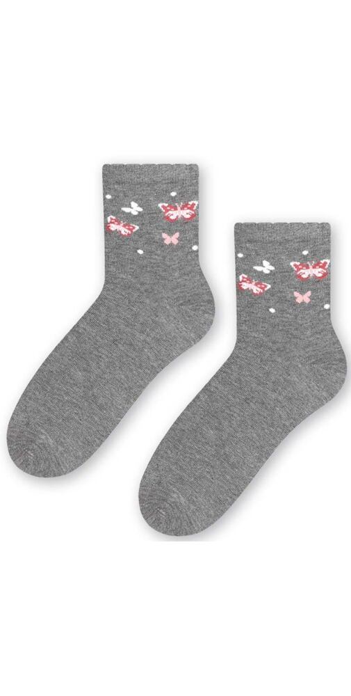Dámské ponožky Steven 803099 šedé