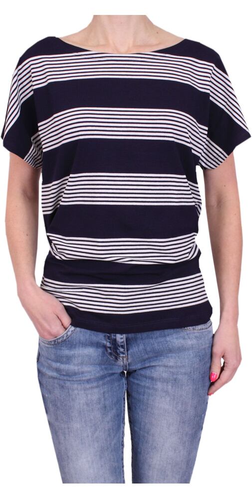 Dámský top s krátkým rukávem Orange Point 2218 navy proužek