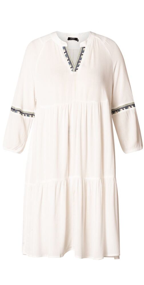 Letní dámské šaty Yest 0002718 bílá perla